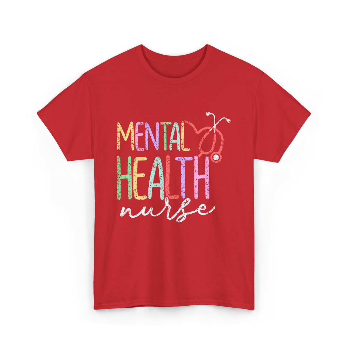 Mental Health Nurse Nursing T-Shirt - Red