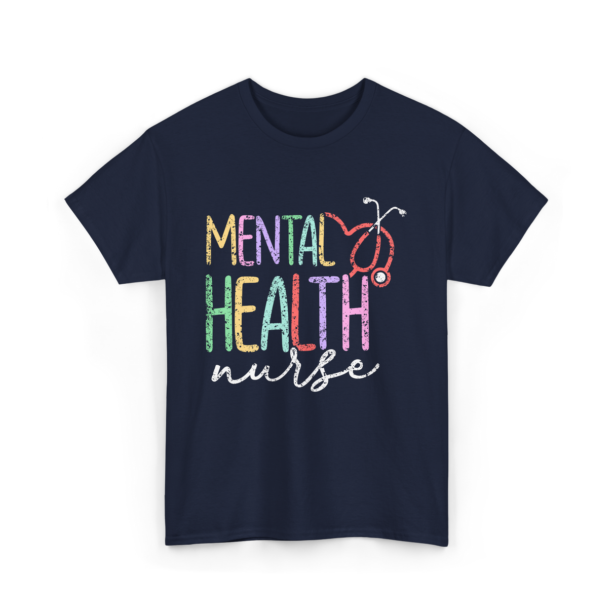 Mental Health Nurse Nursing T-Shirt - Navy