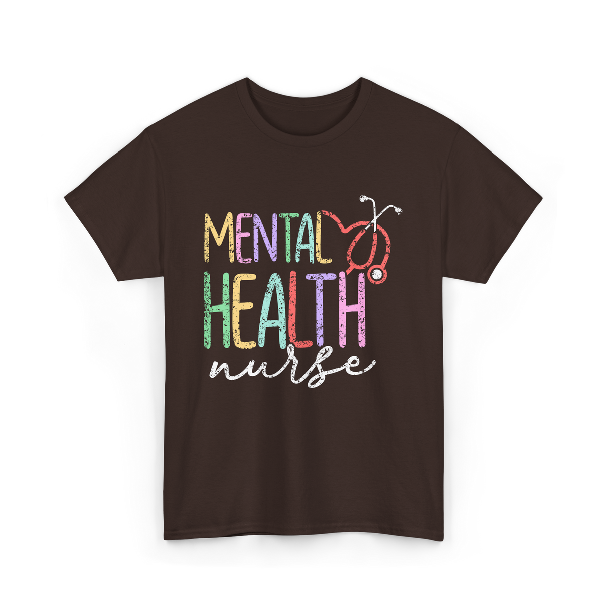 Mental Health Nurse Nursing T-Shirt - Dark Chocolate