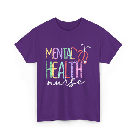 Mental Health Nurse Nursing T-Shirt - Purple