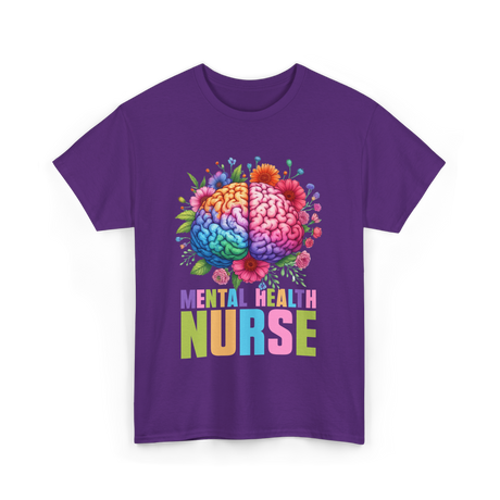 Mental Health Nurse Nursing T-Shirt - Purple