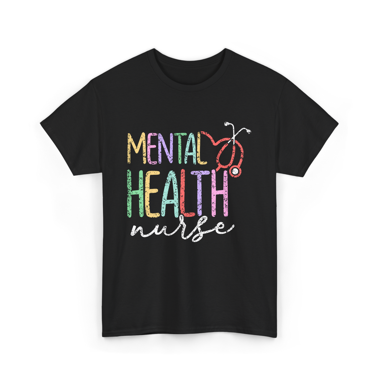 Mental Health Nurse Nursing T-Shirt - Black