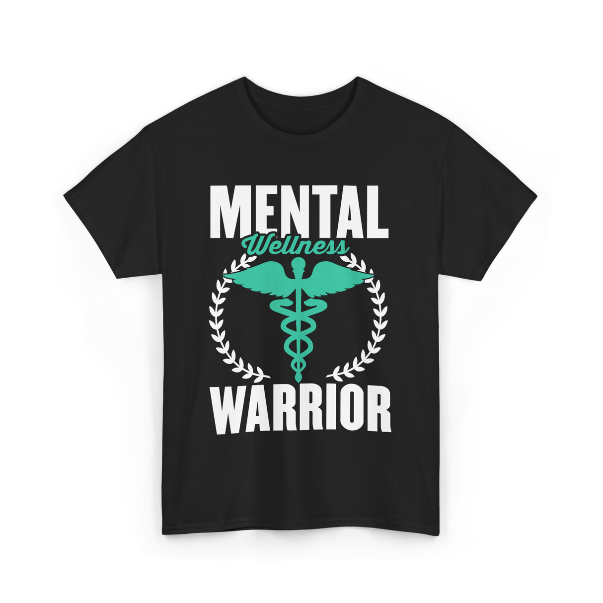 Mental Wellness Warrior Health T-Shirt - Black