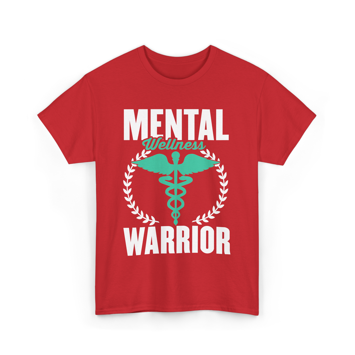 Mental Wellness Warrior Health T-Shirt - Red