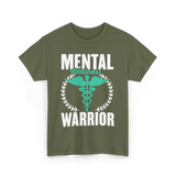 Mental Wellness Warrior Health T-Shirt - Military Green