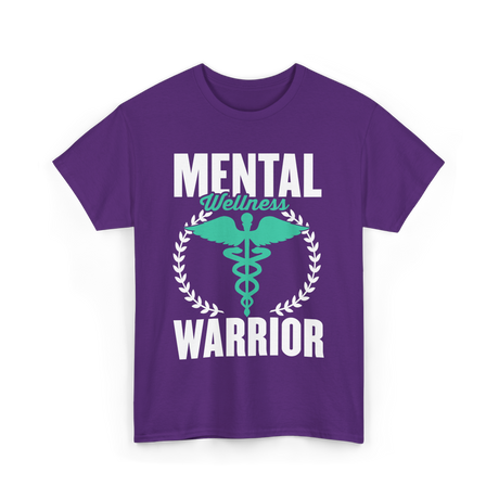 Mental Wellness Warrior Health T-Shirt - Purple