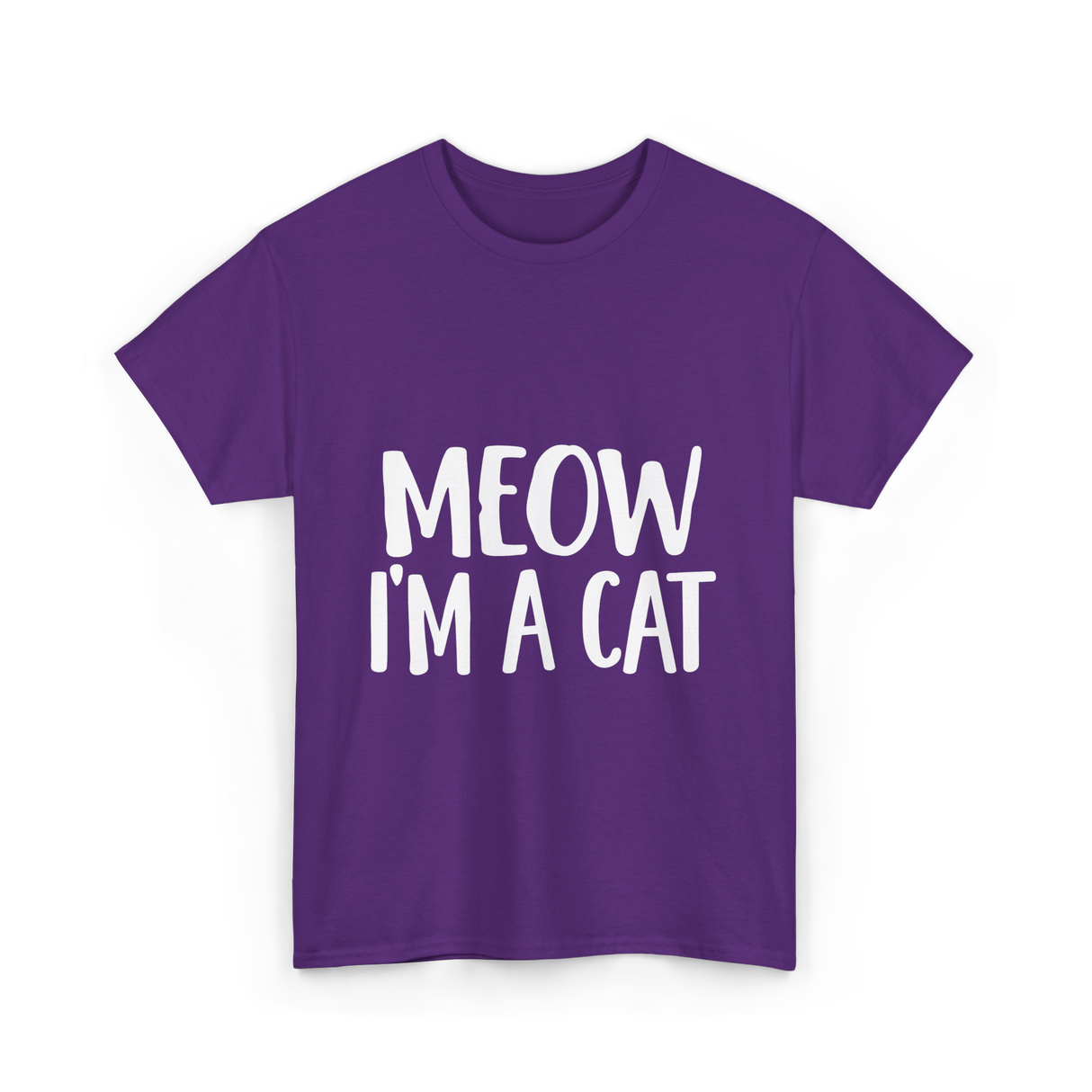 Meow I'm A Cat T-Shirt - Purple