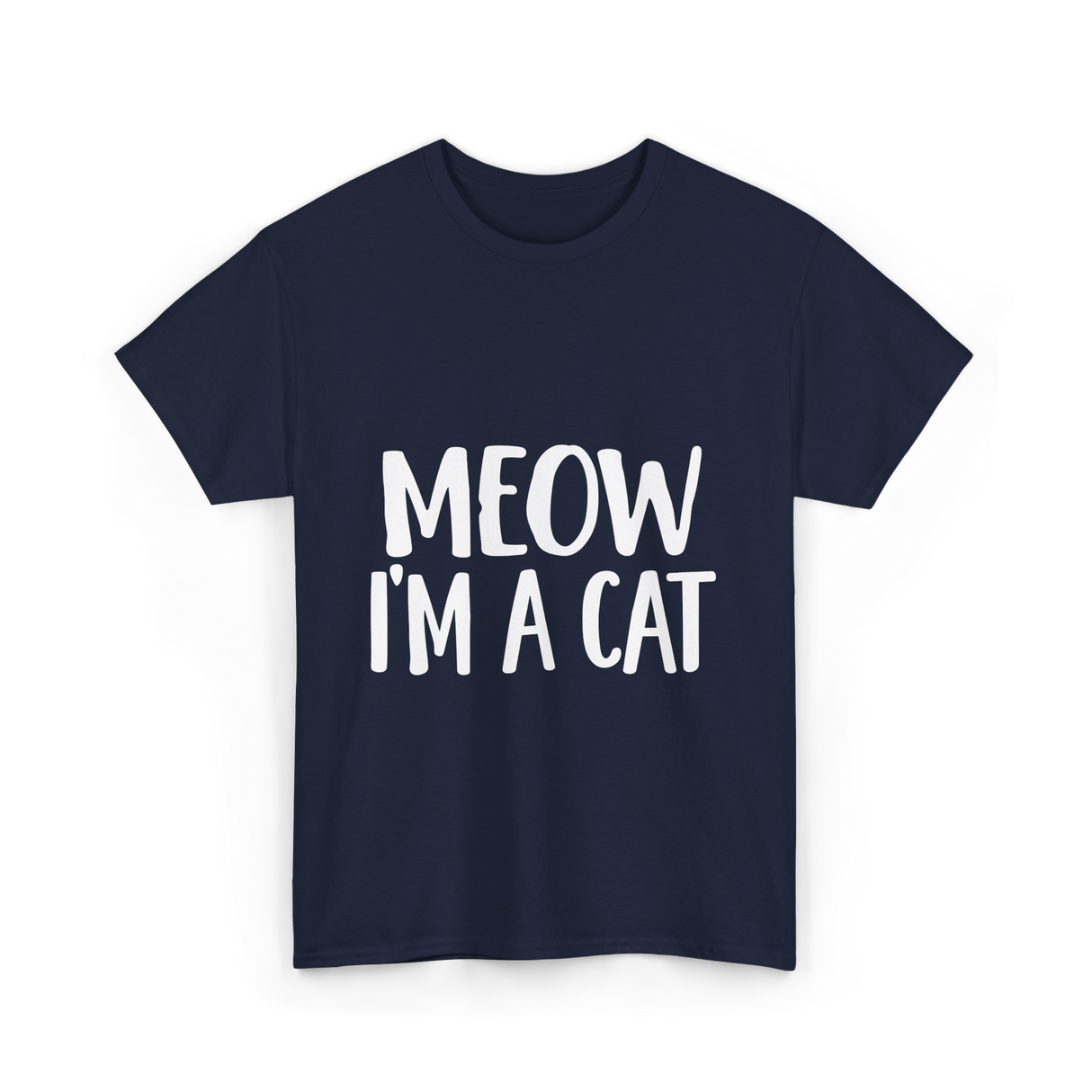 Meow I'm A Cat T-Shirt - Navy