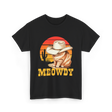 Meowdy Cat Cowboy Cat T-Shirt - Black