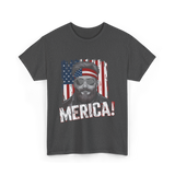 Merica American Flag Patriotism T-Shirt - Dark Heather