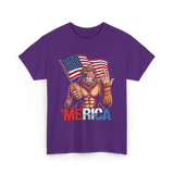 'Merica Bigfoot T-Shirt - Purple