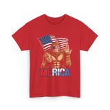 'Merica Bigfoot T-Shirt - Red