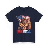 'Merica Bigfoot T-Shirt - Navy