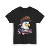 Merica Eagle USA Freedom T-Shirt - Black