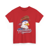 Merica Eagle USA Freedom T-Shirt - Red