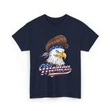 Merica Eagle USA Freedom T-Shirt - Navy