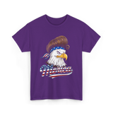 Merica Eagle USA Freedom T-Shirt - Purple