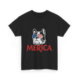 Merica French Bulldog T-Shirt - Black