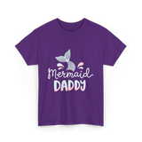 Mermaid Daddy Merman Dad T-Shirt - Purple