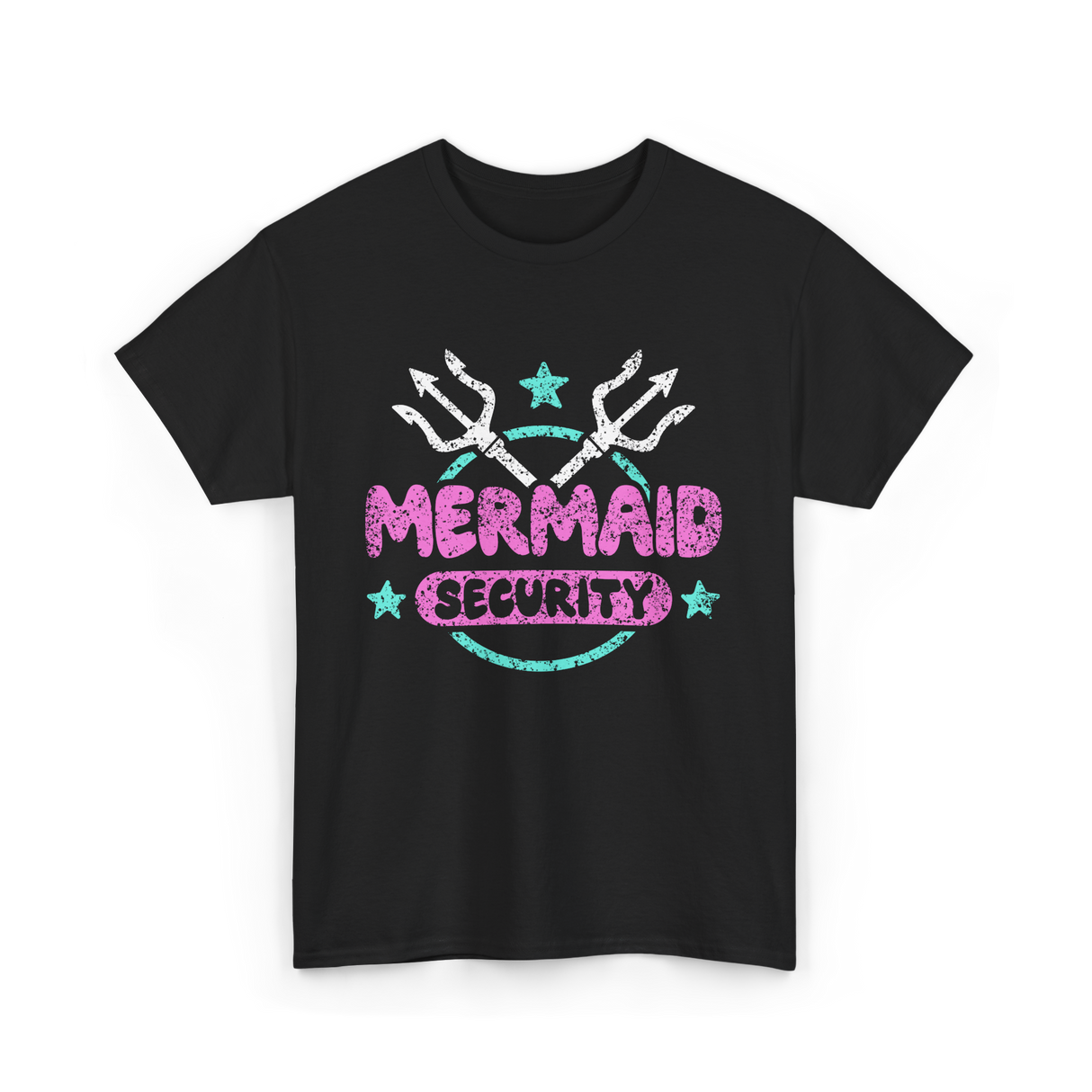 Mermaid Security Mermaid T-Shirt - Black