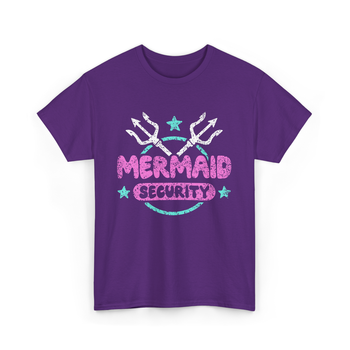 Mermaid Security Mermaid T-Shirt - Purple