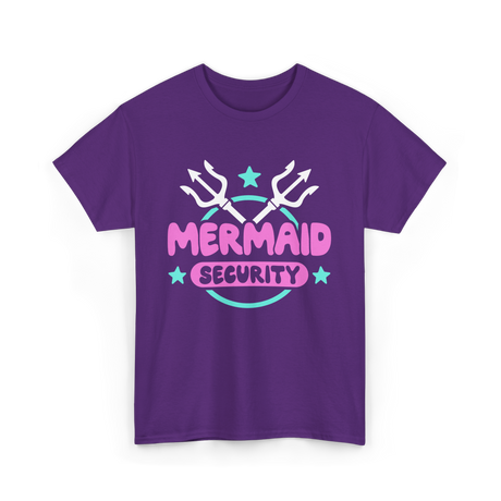 Mermaid Security Mermaid T-Shirt - Purple