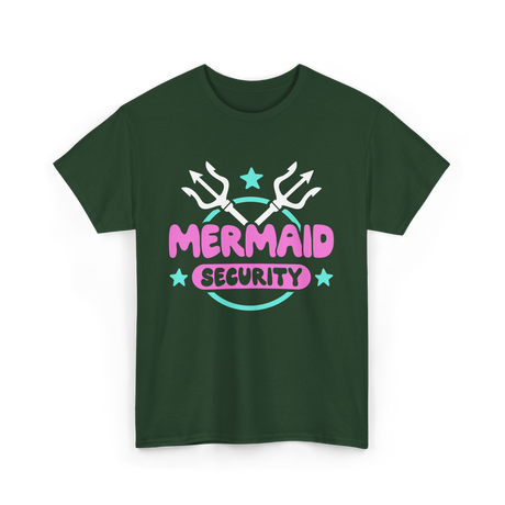 Mermaid Security Mermaid T-Shirt - Forest Green