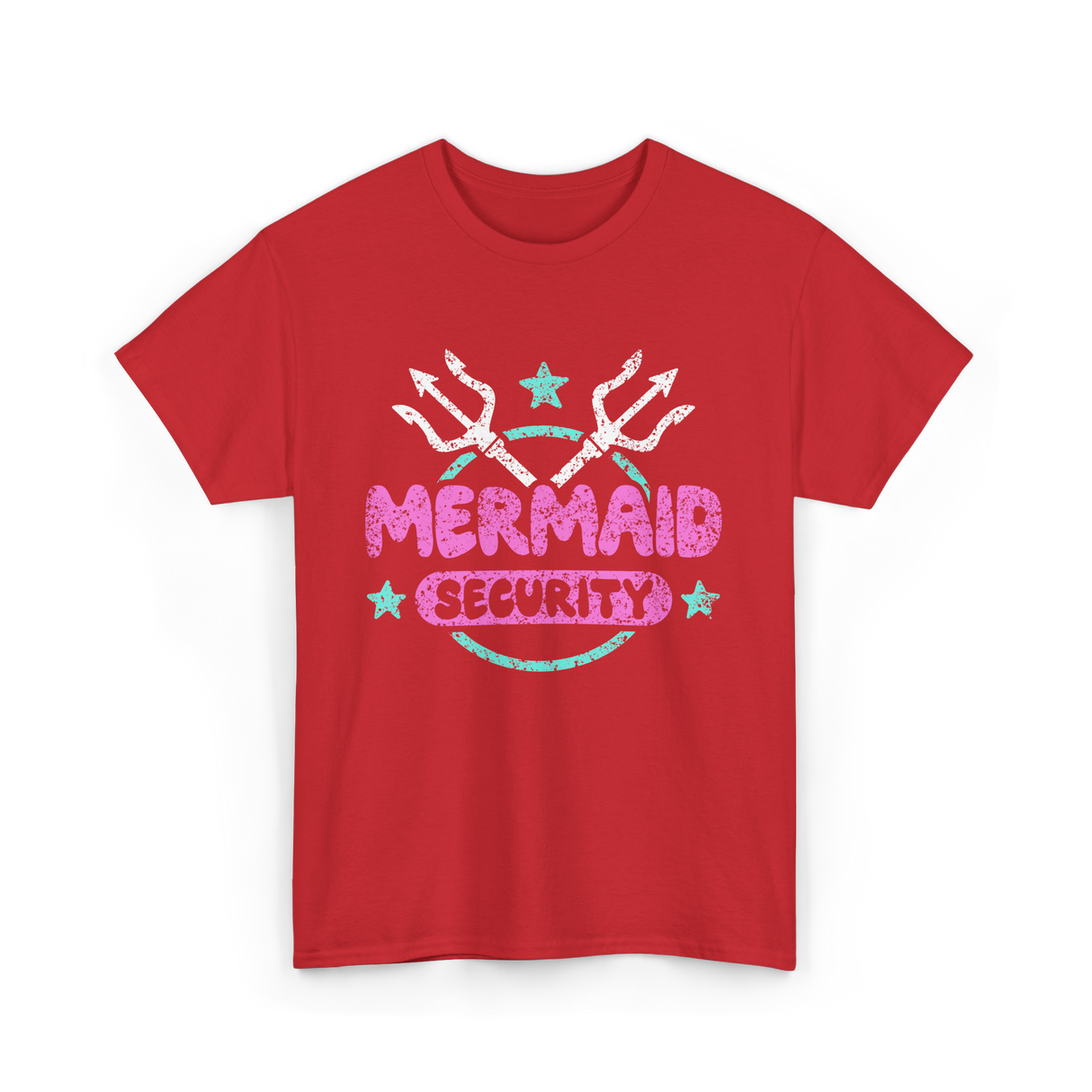 Mermaid Security Mermaid T-Shirt - Red