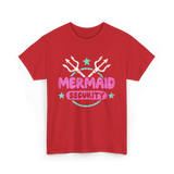 Mermaid Security Mermaid T-Shirt - Red