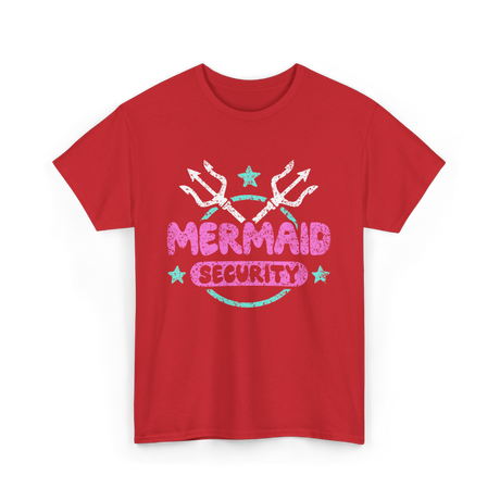 Mermaid Security Mermaid T-Shirt - Red