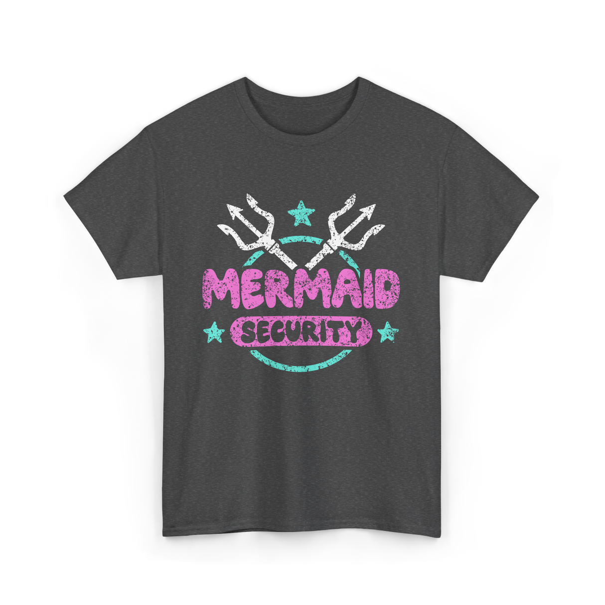 Mermaid Security Mermaid T-Shirt - Dark Heather