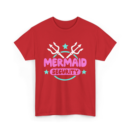 Mermaid Security Mermaid T-Shirt - Red