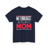 Meteorologist Mom Weather Forecast T-Shirt - Navy