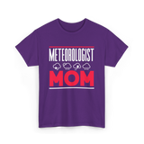 Meteorologist Mom Weather Forecast T-Shirt - Purple