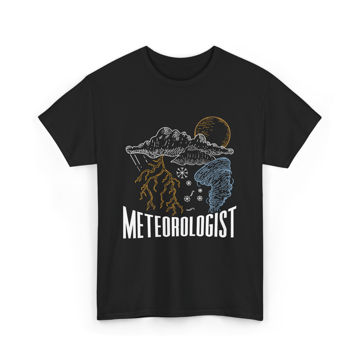 Meteorologist Weather Forecast Meteorology T-Shirt - Black