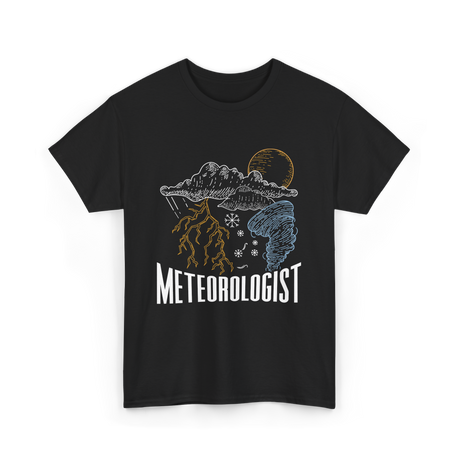 Meteorologist Weather Forecast Meteorology T-Shirt - Black