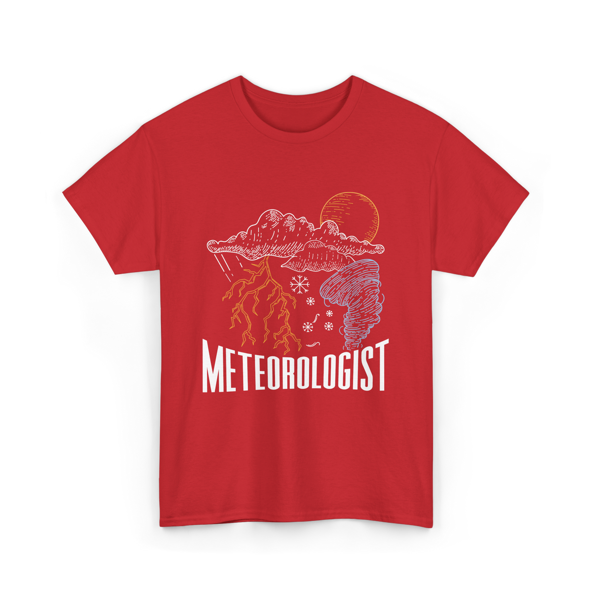 Meteorologist Weather Forecast Meteorology T-Shirt - Red