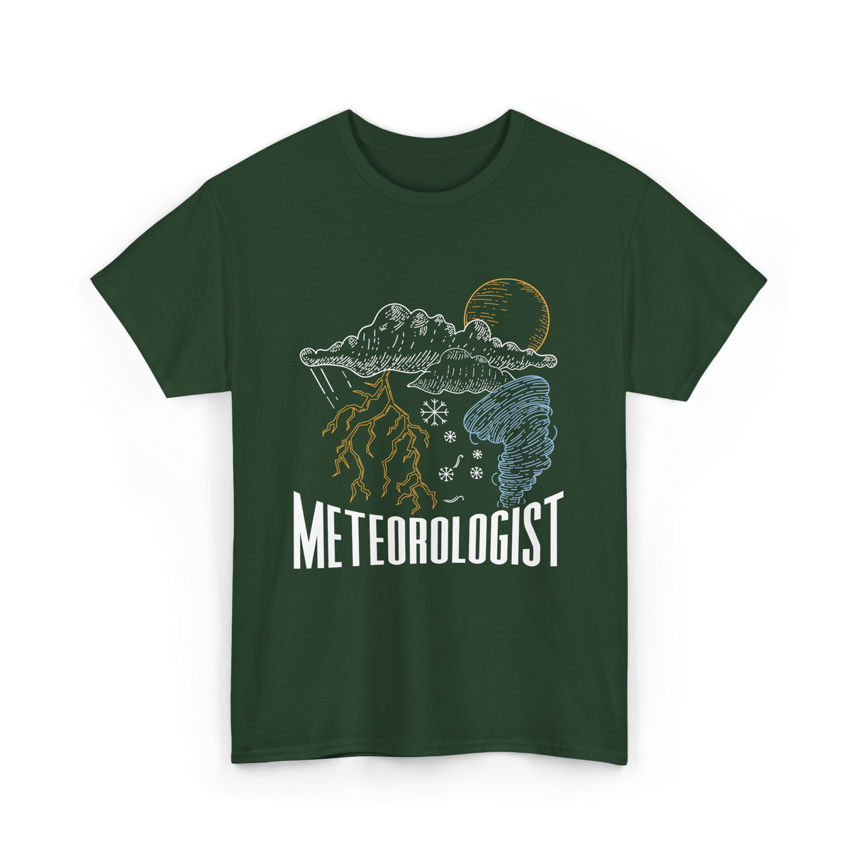 Meteorologist Weather Forecast Meteorology T-Shirt - Forest Green