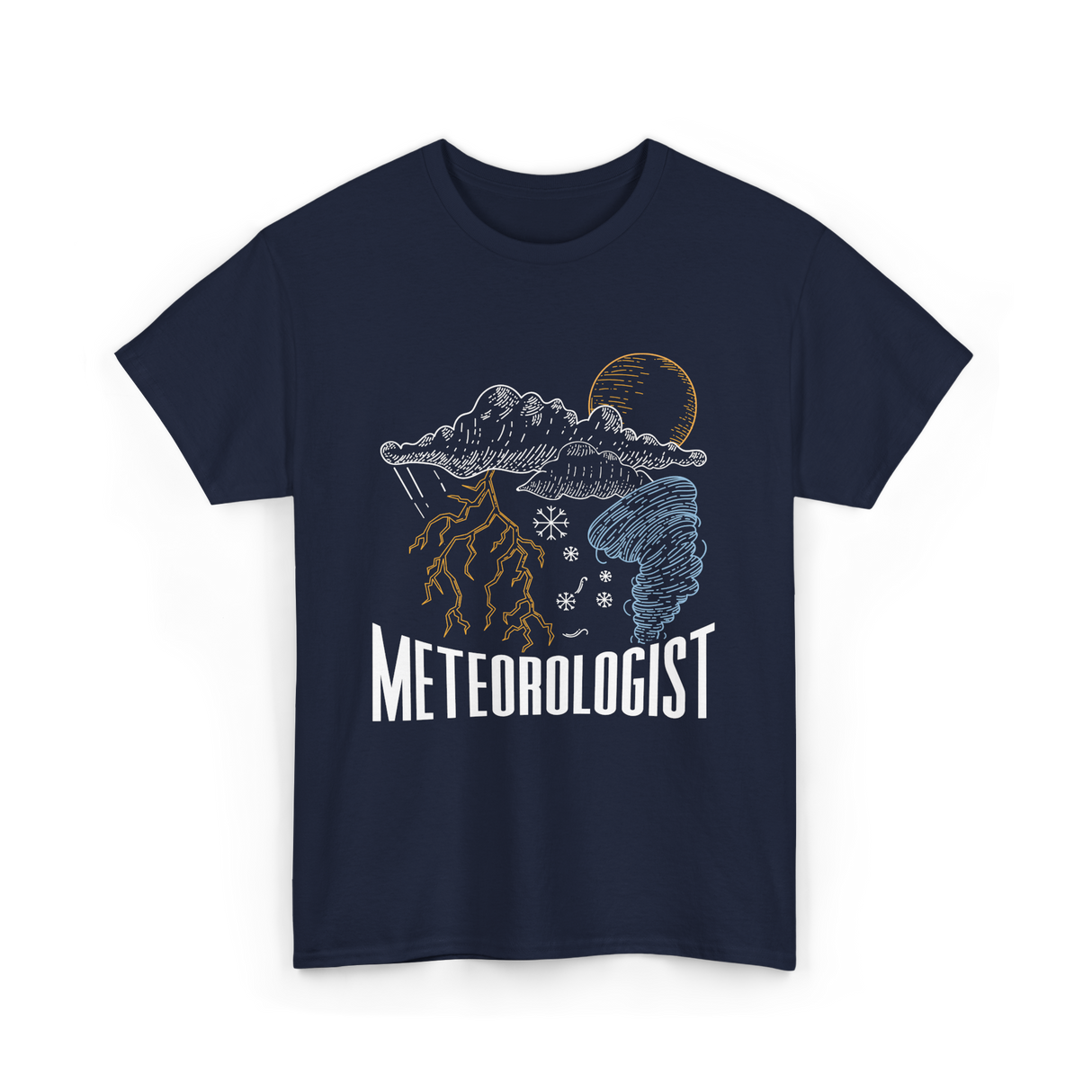 Meteorologist Weather Forecast Meteorology T-Shirt - Navy