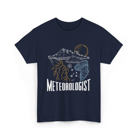 Meteorologist Weather Forecast Meteorology T-Shirt - Navy