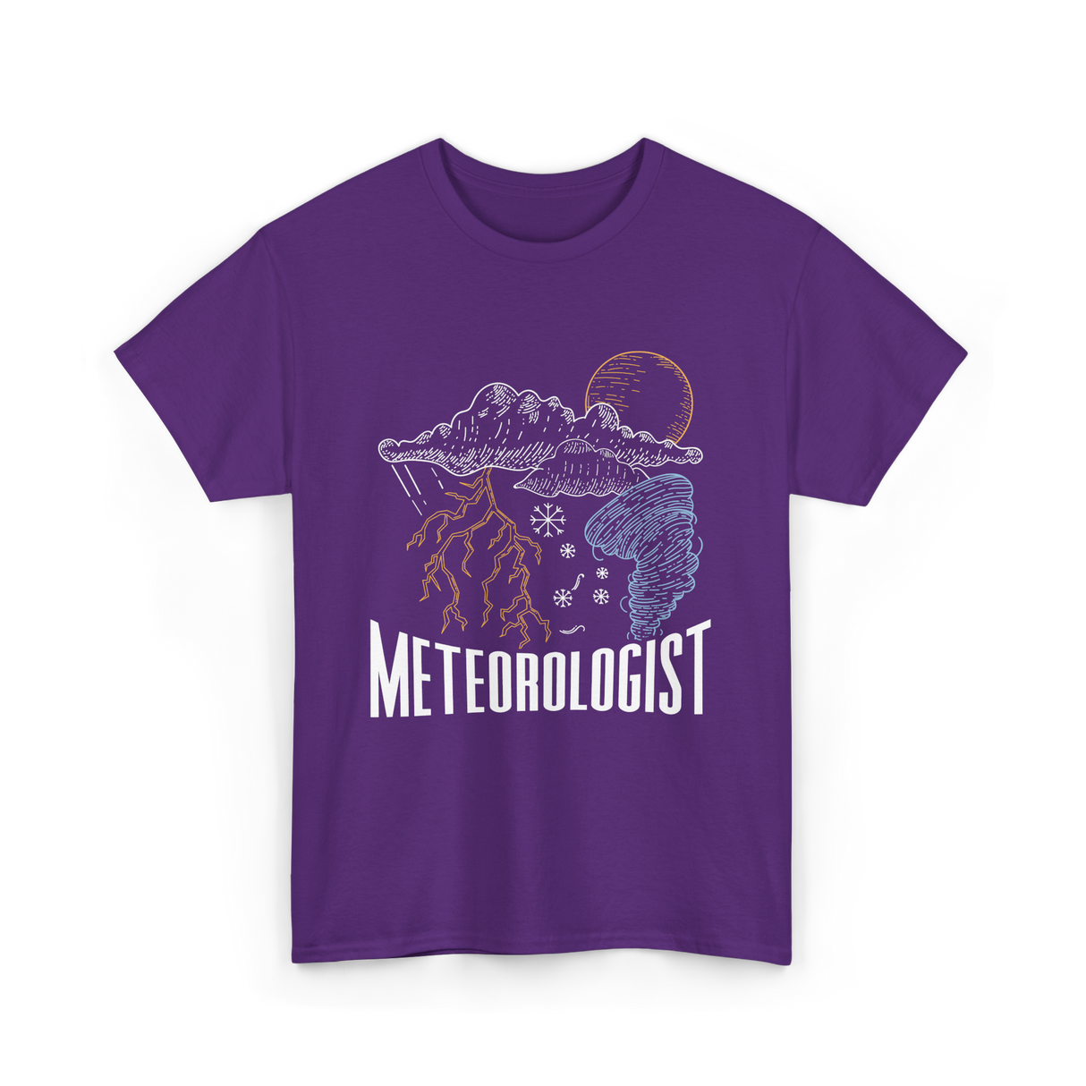 Meteorologist Weather Forecast Meteorology T-Shirt - Purple