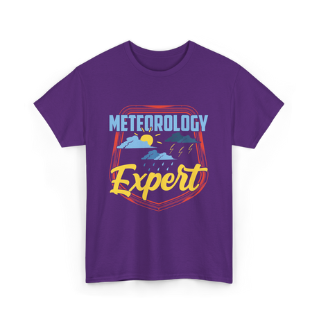 Meteorology Expert Weather T-Shirt - Purple