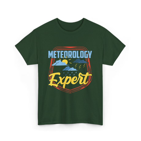 Meteorology Expert Weather T-Shirt - Forest Green