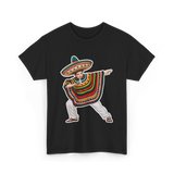 Mexican Boy Dabbing Poncho T-Shirt - Black