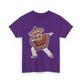 Mexican Boy Dabbing Poncho T-Shirt - Purple