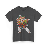 Mexican Boy Dabbing Poncho T-Shirt - Dark Heather