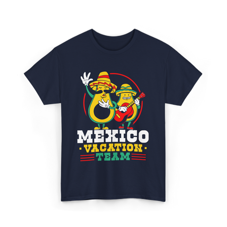 Mexico Vacation Team Mexican Avocado T-Shirt - Navy