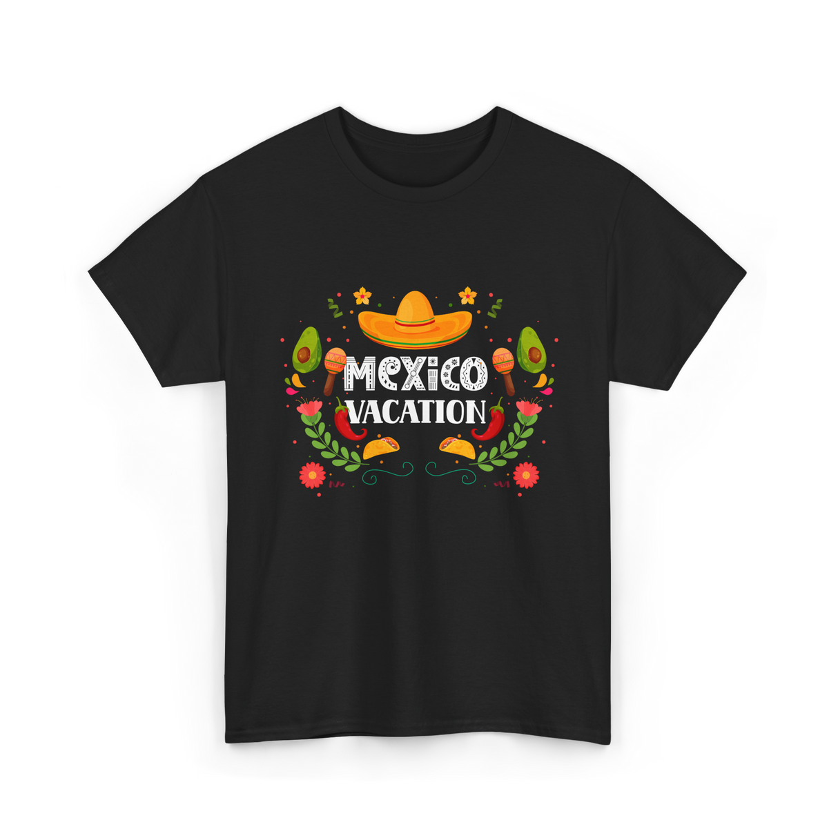 Mexico Vacation Travel T-Shirt - Black