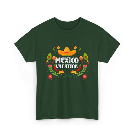 Mexico Vacation Travel T-Shirt - Forest Green