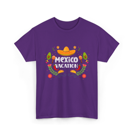 Mexico Vacation Travel T-Shirt - Purple